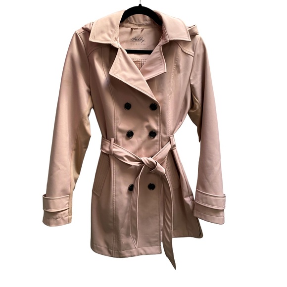 💜4/$40 Pale Pink Soft Shell Trench Raincoat - Picture 3 of 16